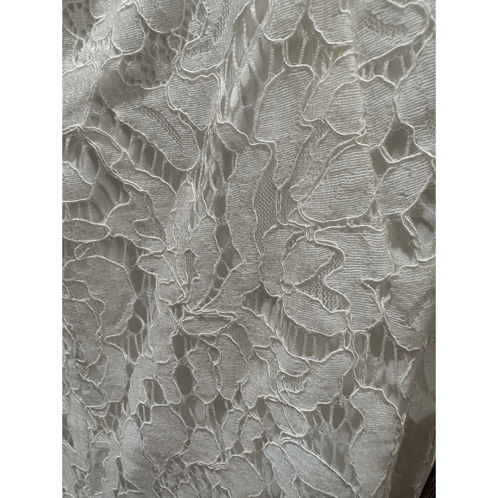 NEW Lulus‎ All About Tonight White Lace Wide-Leg Lace-Up Jumpsuit Medium - Picture 6 of 10